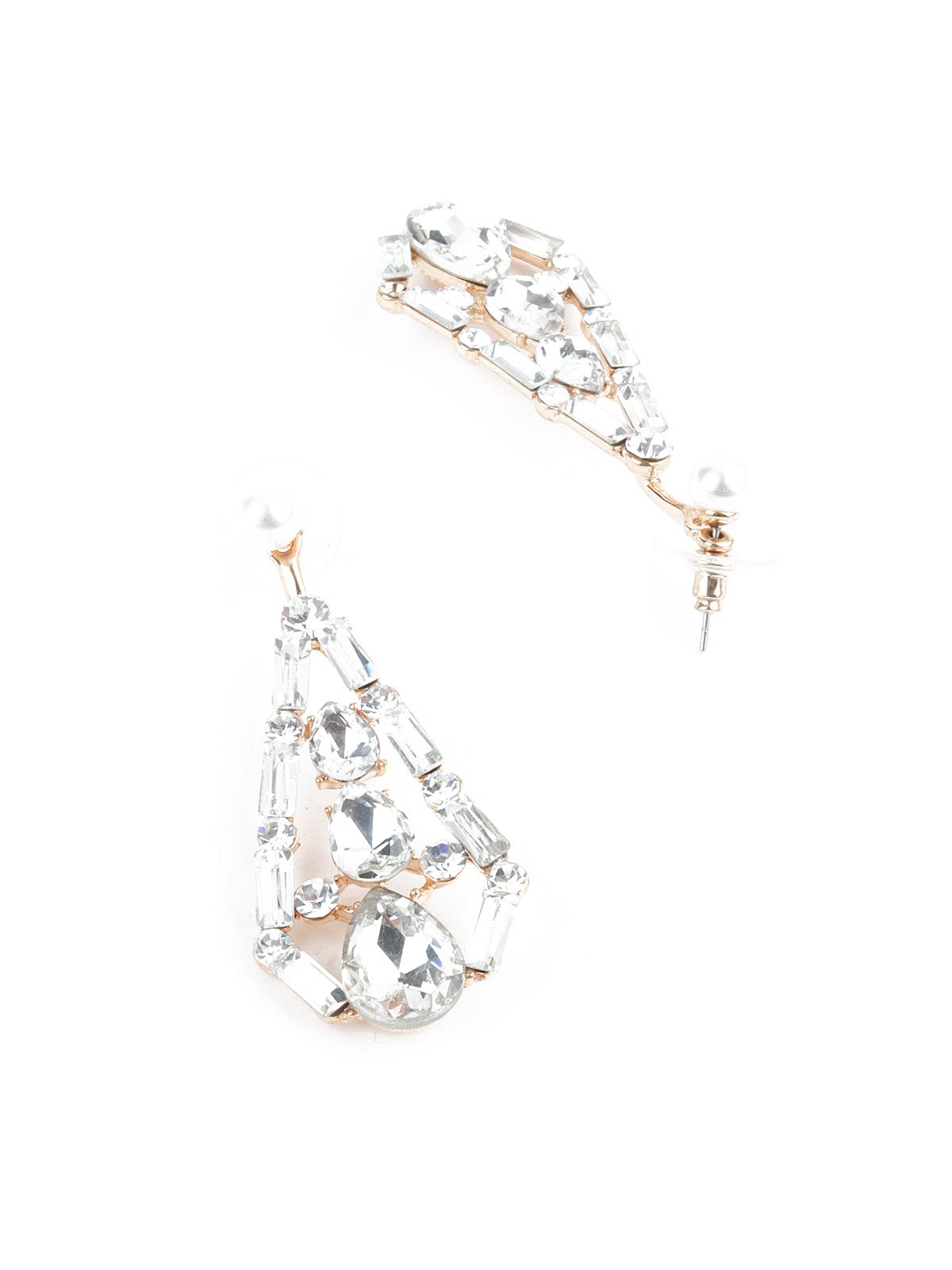 Large crystal earrings | Simons | Shop Women's Earrings Online | Simons